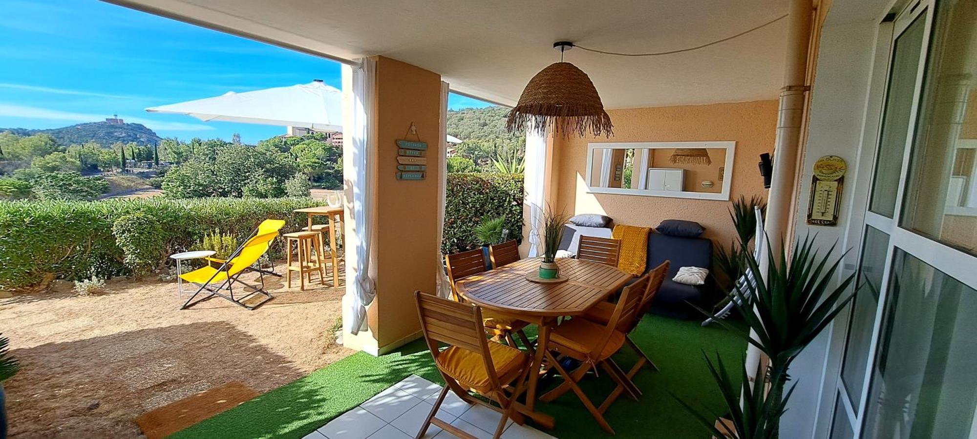 Saint-Raphaël Dans Un Cadre D'Exception, Vue Mer Panoramique A Agay Cote D'Azur, Village Vacances Cap Esterel, T2 Avec Jardin, Golf, Climatisation, Wifi, 5 Piscines מראה חיצוני תמונה